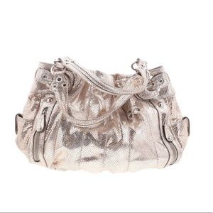 🆕 Hype Gold Snakeskin Leather Hobo bag